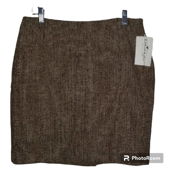 NWT Vintage Emanuel Emanuel Ungaro Tweed Skirt, 16/50 - Picture 1 of 6
